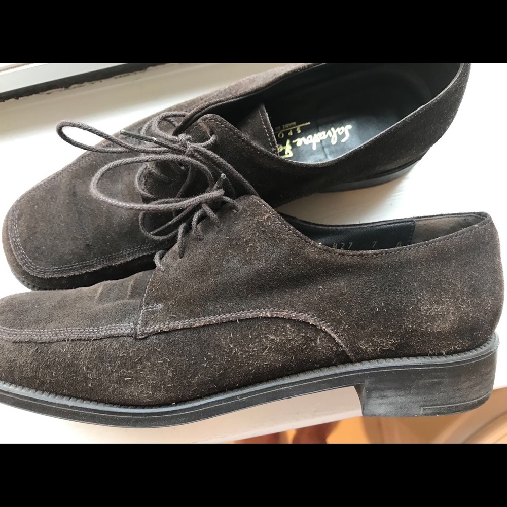 Ferragamo suede oxfords